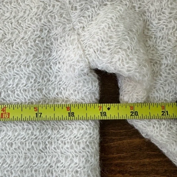 Vintage 1950s Sidney Gould Mohair Blend Sheer Lining Sequin Cardigan Size S/M - Picture 8 of 10